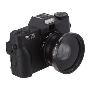 Vivitar 4K Wifi Digital Camera Kit with Bag, Wide Angle Lens, and Macro Lens
